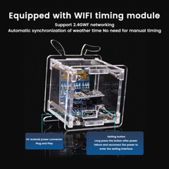 ESP8266 DIY Electronic Kit OLED Display Mini Clock + Shell DIY Soldering Project