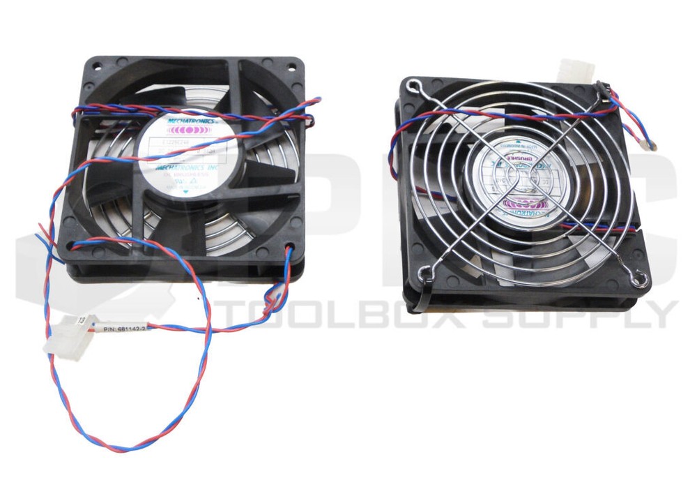 LOT OF 2 MECHATRONICS E1225E24B COOLING FAN 24VDC 0.340A