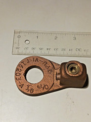PENN-UNION VI-T16203-A BRONZE RND VI-TITE LUG 1/0-4/0cu 3/4″ STUD, VINTAGE