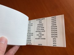 IDEAL Buchanan Wire Marker Booklet 775154 – Household Electrical Panel Labels
