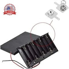 Heyiarbeit 20 Pairs Battery Springs AA Battery Contact Plate Positive to Negativ