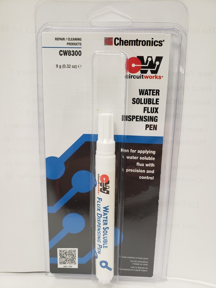 Chemtronics CW8300 Water Soluble Flux Dispensing Pen – 0.32oz