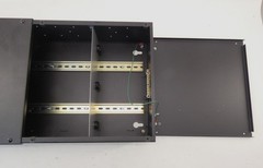 ETC DIN28 Large Type-1 Din Rail Enclosure Black 14″ x 28″ – NEW Surplus!