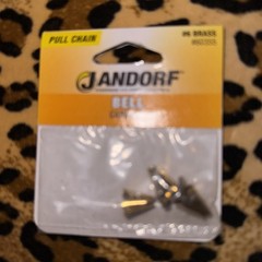 Beaded Lamp Pull Chain Bell Brass #6 5 Pack Jandorf 60355 1390