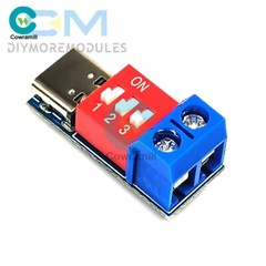 Type-C PD Fast Charging Decoy Trigger Module 5V 9V 12V 20V Adjustable Voltage 5A