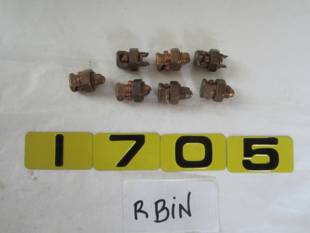 BURNDY KS15 14-8 SPLIT BOLT CONNECTOR LOT OF 7