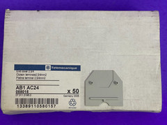 Telemecanique AB1AC24 End plate for 2.5/4mm Terminal Blocks, Grey [Lot of 28]
