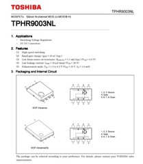 10PCS TPHR9003NL TOSHIBA MOSFET N-CH 30V 60A 8SOP