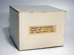 OLD STOCK IN THE CARTON WESTON 301 0-50MA 3-1/2″ DIAMETER ROUND PANEL METER