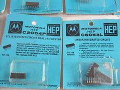 Motorola HEP , Jip Pak, Archer IC Lot, Vintage Chip