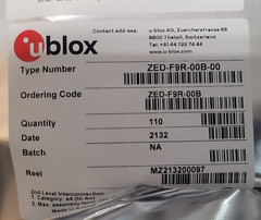 (1 PC) ZED-F9R-00B U-BLOX F9 DR with high precision sensor fusion