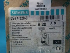 Siemens 5SY43 MCB B20 5SY4320-6 Circuit Breaker New Open Box
