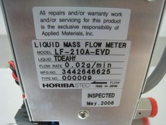 Stec LF-210A-EVD Liquid Mass Flow Controller TDEAHf, 0.02g/min, Horiba Stec