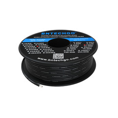 14 Gauge Silicone Wire Spool 100 Ft Black Flexible 14 AWG Stranded Tinned Copper