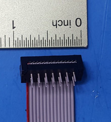 (5PCs) 6″ FLAT RIBBON CABLE, 14 CONDUCTOR ,28 AWG , WITH CONNECTOR 3M 3490-1