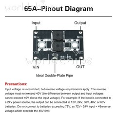 40A 65A 100A No Voltage Limit Anti Backflow Ideal Diode Module fr Solar Charging