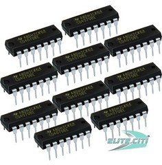 10 PCS Texas Instruments CD4070BE, IC GATE, QUAD XOR GATE, 2I/P, DIP-14