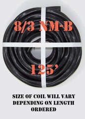 8/3 NM-B x 125′ Southwire “Romex®” Electrical Cable