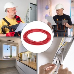 50 Feet 10 AWG Gauge THHN Stranded Red Copper Building Wire 600V