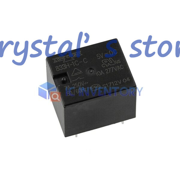 10PCS SONGCHUAN Power Relays 833H-1C-C-5VDC