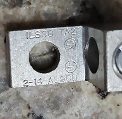 8X ILSCO TA-2 AL9CU TERMINAL LUG 2-14 ELECTRICAL CONNECTOR PART! g50