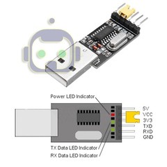6 Pin USB 2.0 to TTL UART Module Serial Converter CH340G Module STC 5V/3.3V