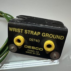 DESCO – 9740-DESCO 9740 Bench Mount Dual Wrist Strap Ground with 4mm Studs