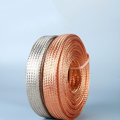 Flat Pure Copper/Tin plated Braid Cable Copper Braid Wire Ground Lead 2.5-120mm²
