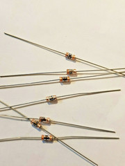 5x Glass Passivated Ceramic Capacitor .1uF 50v Axial 100nF
