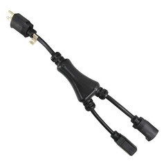 GRAINGER APPROVED 5XFT6ID Splitter Powr Cord,5-15P,SJT,1.2 ft.,15A 5XFT6