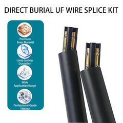 2 Sets Underground Wire Splice Kit for Romex 14/3 to 8/3 Direct Bury UF Electric