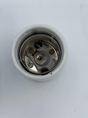 Leviton 8694-4 Porcelain Lampholder Mogul Keyless 1500W 600V White Power Inlet