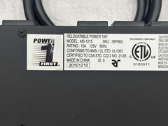 Grainger / Power1First MS-1215 Relocatable Power Tap 15A 125V 60Hz