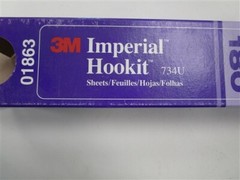 3M IMPERIAL HOOKIT 50 SANDING SHEETS 16 1/2″ X 2 3/4″ 734U P180