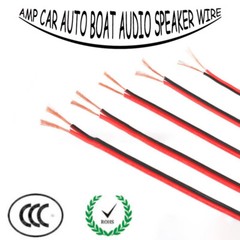 2 Core Red And Black 300V Cable AMP Car Auto Boat Audio Speaker Wire 1M-100M
