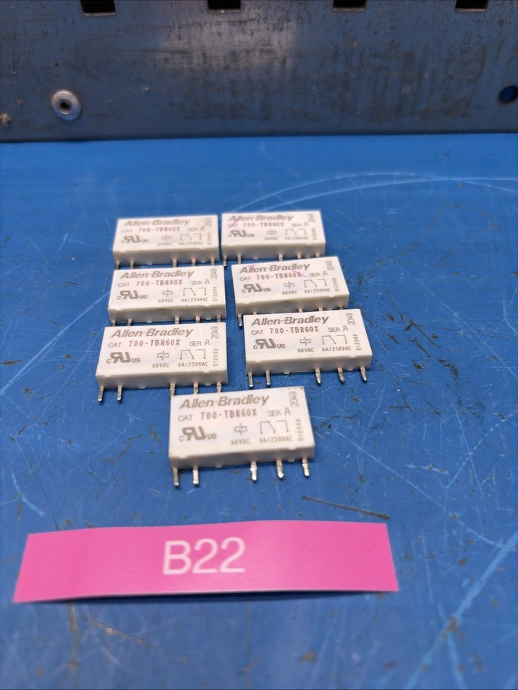 (7) 700-TBR60X Allen Bradley Control Relays Fast 🇺🇸 Shipping.+ Warranty