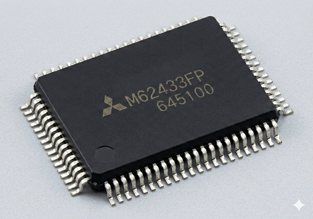 MITSUBISHI M62433FP QFP DIGITAL SOUND CONTROLLER