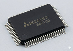 MITSUBISHI M62433FP QFP DIGITAL SOUND CONTROLLER
