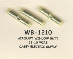20 Yellow NYLON Insulated Aircraft Window Butt Connector #12-10 Wire Gauge MOLEX