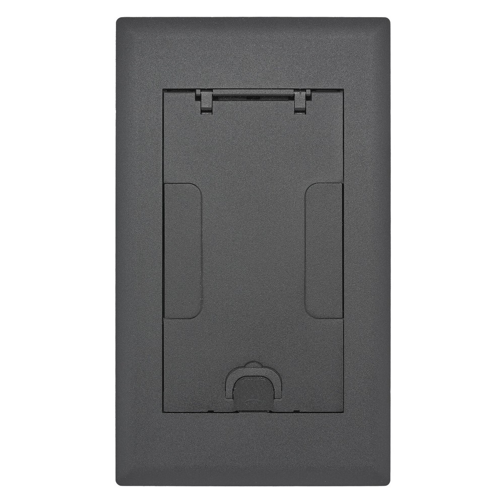 NEW Hubbell 2GAFBCVRBK AFB Series BLACK Recessed 2 Gang Floor Box Cover Flush