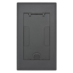 NEW Hubbell 2GAFBCVRBK AFB Series BLACK Recessed 2 Gang Floor Box Cover Flush