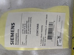 SIEMENS ACESSORY CONTACT BLOCK KIT 53BAK SER F CL& 52 NEMA A600/P600 300VAC