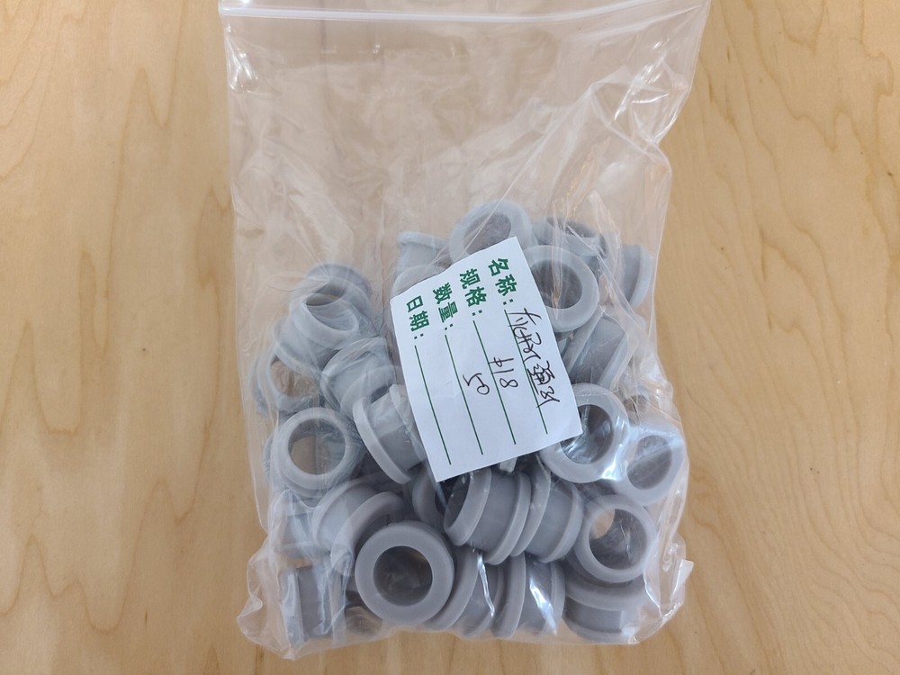 50 PACK Silicone Grommet 14mm ID 18mm OD Plug Bungs Cable Wiring Protective 1E