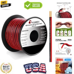 40FT 18 Gauge 2pin 2 Color Red Black Cable Hookup Electrical Wire LED Strips …