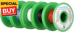 30 Gauge Silicone Wire Kit Red Black White Blue and Green Each 50ft 30 AWG Stran