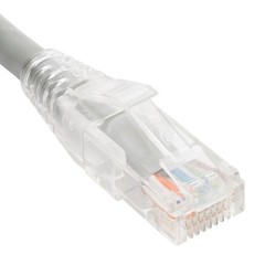 ICC PATCH CORD CAT6 CLEAR BOOT 7′ GRAY ICPCST07GY UPC 633758094207