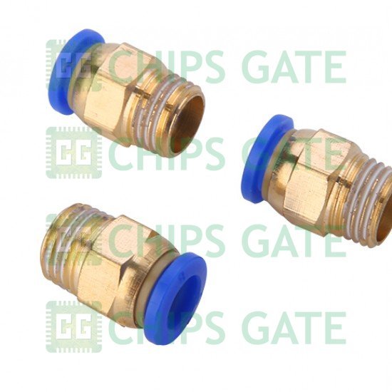 1PCS PC6-03 6mm Tube to 3/8 BSP Thread Push in Quick Connect Coupler Fit
