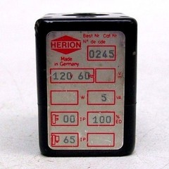 LOT OF 2 USED NORGREN HERION 0245 120V 60HZ 5VA SOLENOIDS RC