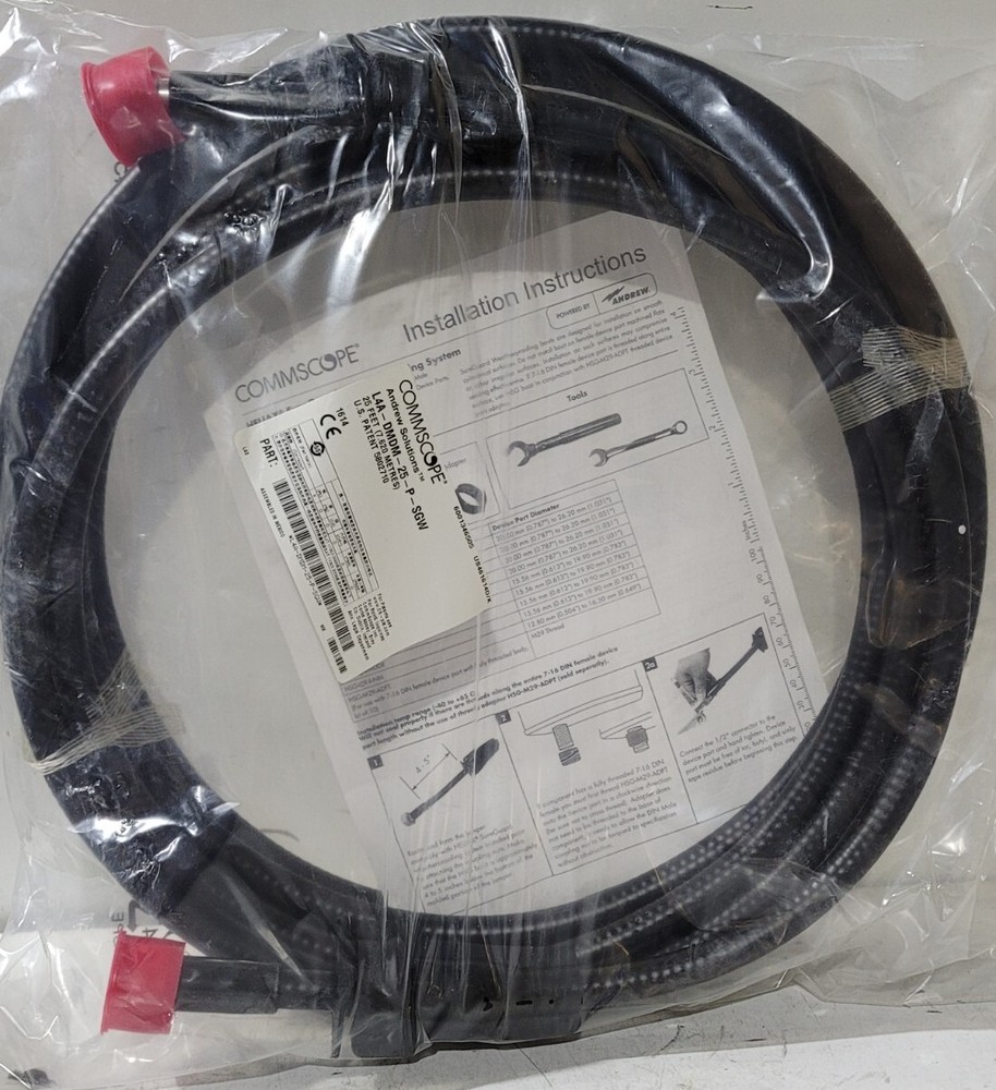 CommScope L4A-DMDM-25-P-SGW DIN Male/DIN Male Sureguard 25′ SureFlex Jumper