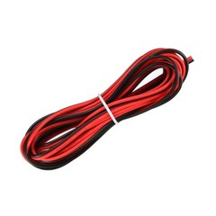 Red Black Wire 2pin Extension Cable Cord 22 AWG Parallel Wire 3 Meters Length